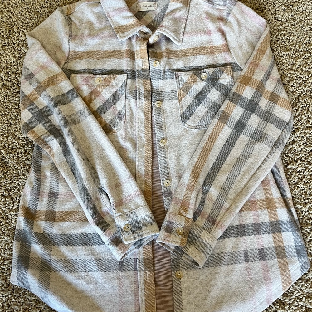 Altar'd State Multicolor Plaid Shirt